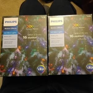 2 boxes Phillips motion effect christmas lights